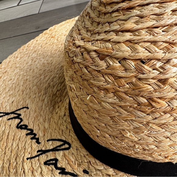 Karl Lagerfeld Women’s Raffia Sun Hat. One Size Fits All | Regular Condition - Picture 3 of 10